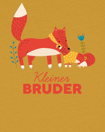 watabout.kids Shirt 'Fuchs Kleiner Bruder' in Geel