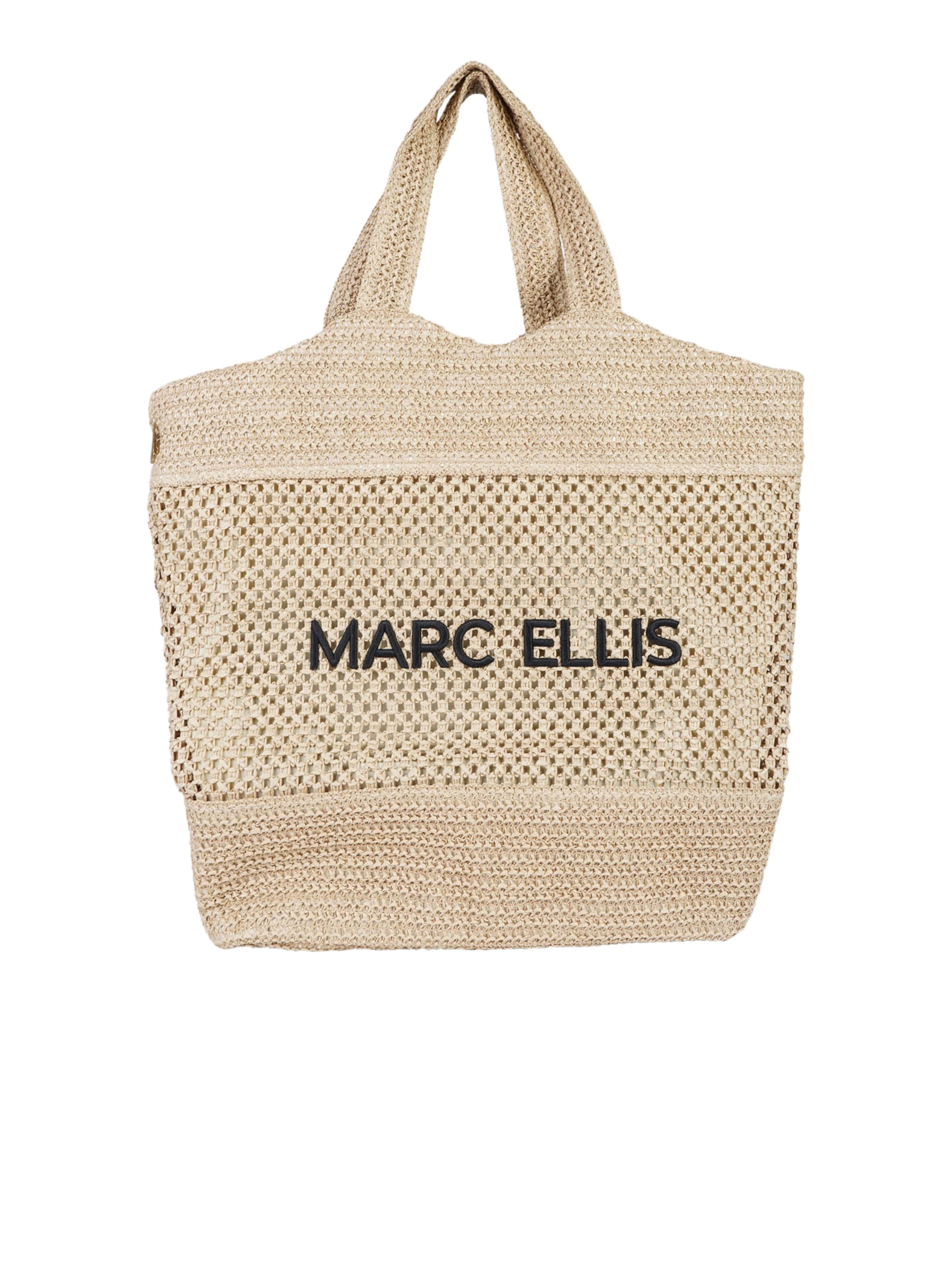 Sac à bandoulière Marc Ellis en beige : devant