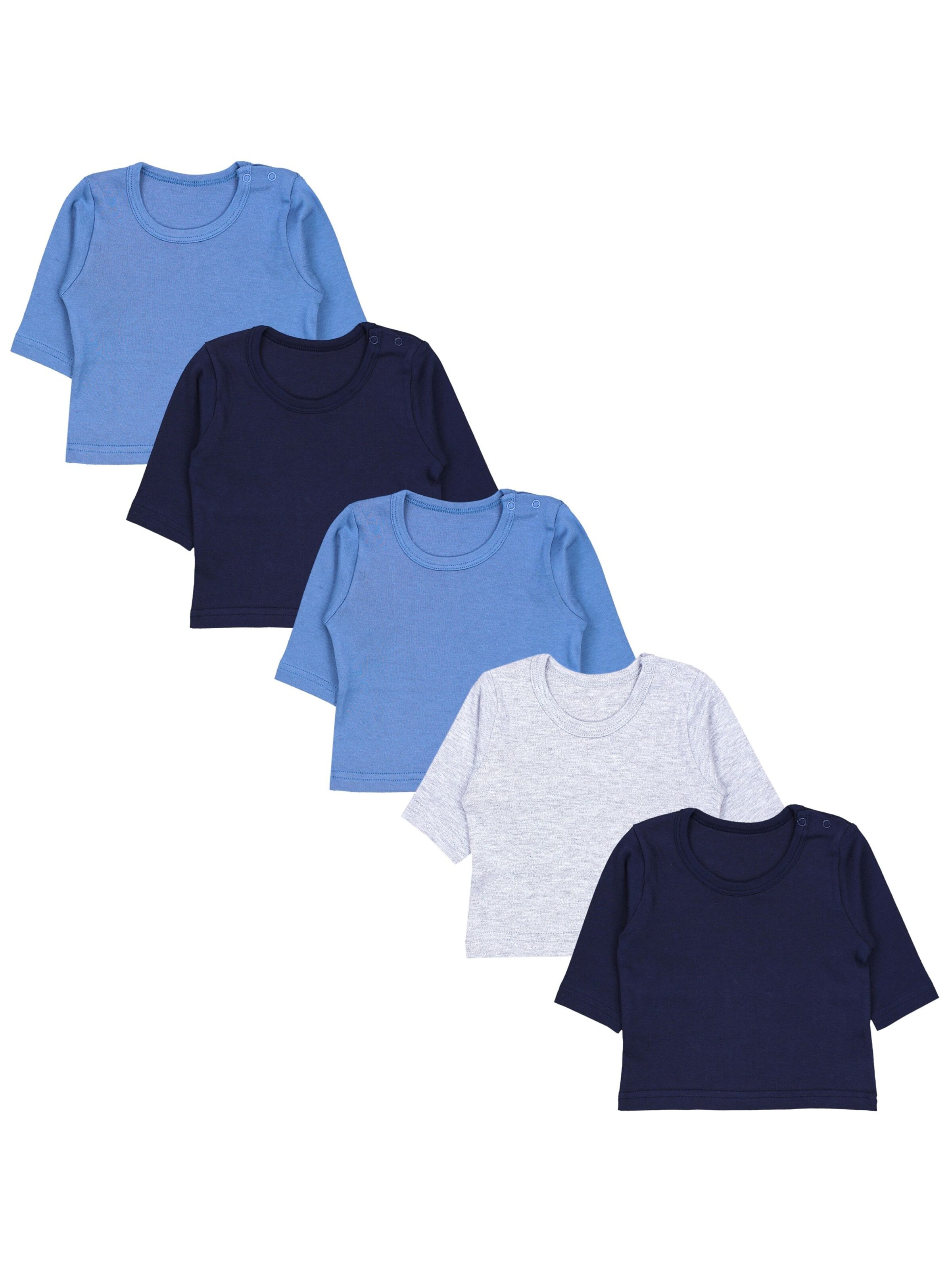 TupTam Shirt 'Langarmshirt - 5er Set' in Blue: front