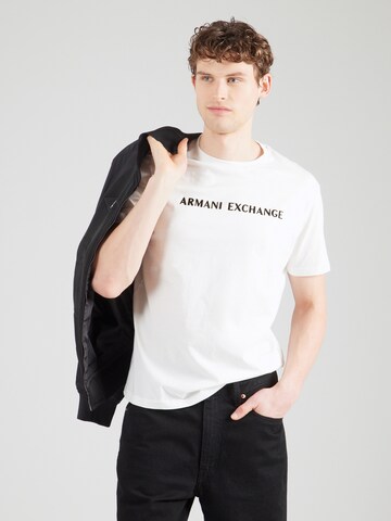 ARMANI EXCHANGE Shirt in White: front