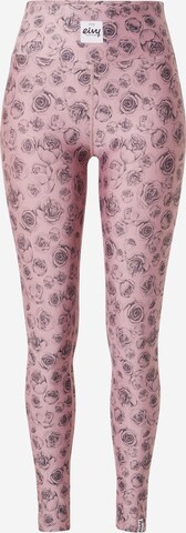 Skinny Pantalon de sport 'Icecold' Eivy en rose : devant