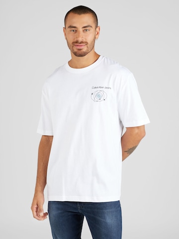 Calvin Klein Jeans Shirt 'FUTURE' in White: front