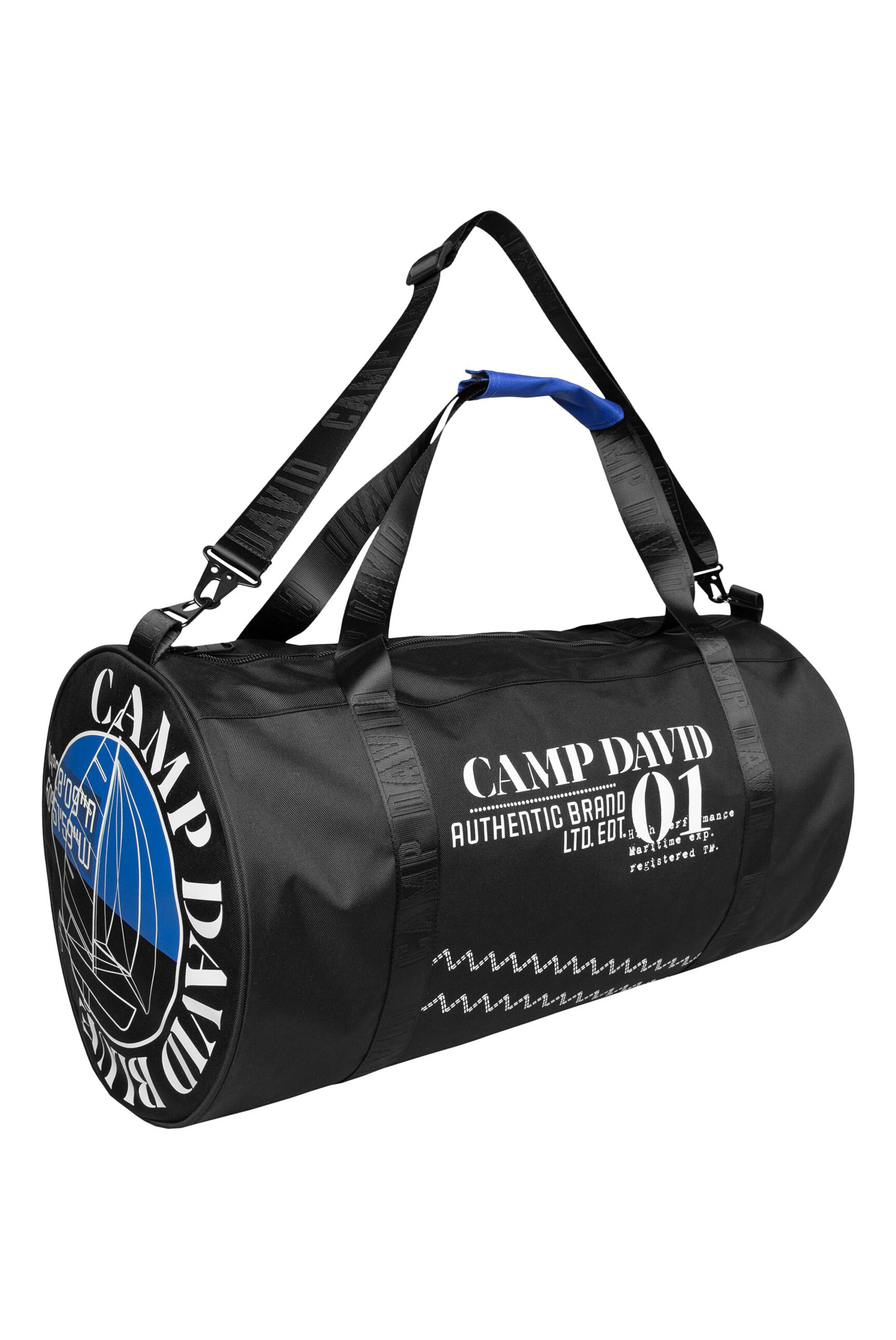 CAMP DAVID Shopper in Black: front