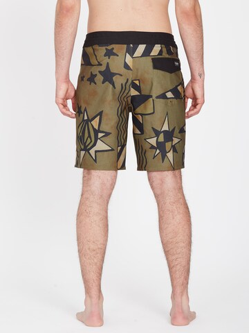 Shorts de bain 'Geo Stoney' Volcom en vert