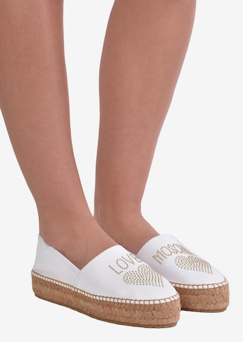 Love Moschino Espadrilles in White: front