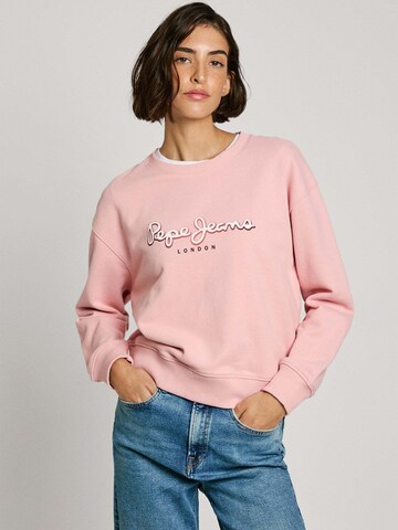 Pepe Jeans Sweatshirt 'Maddy' in Pink: front