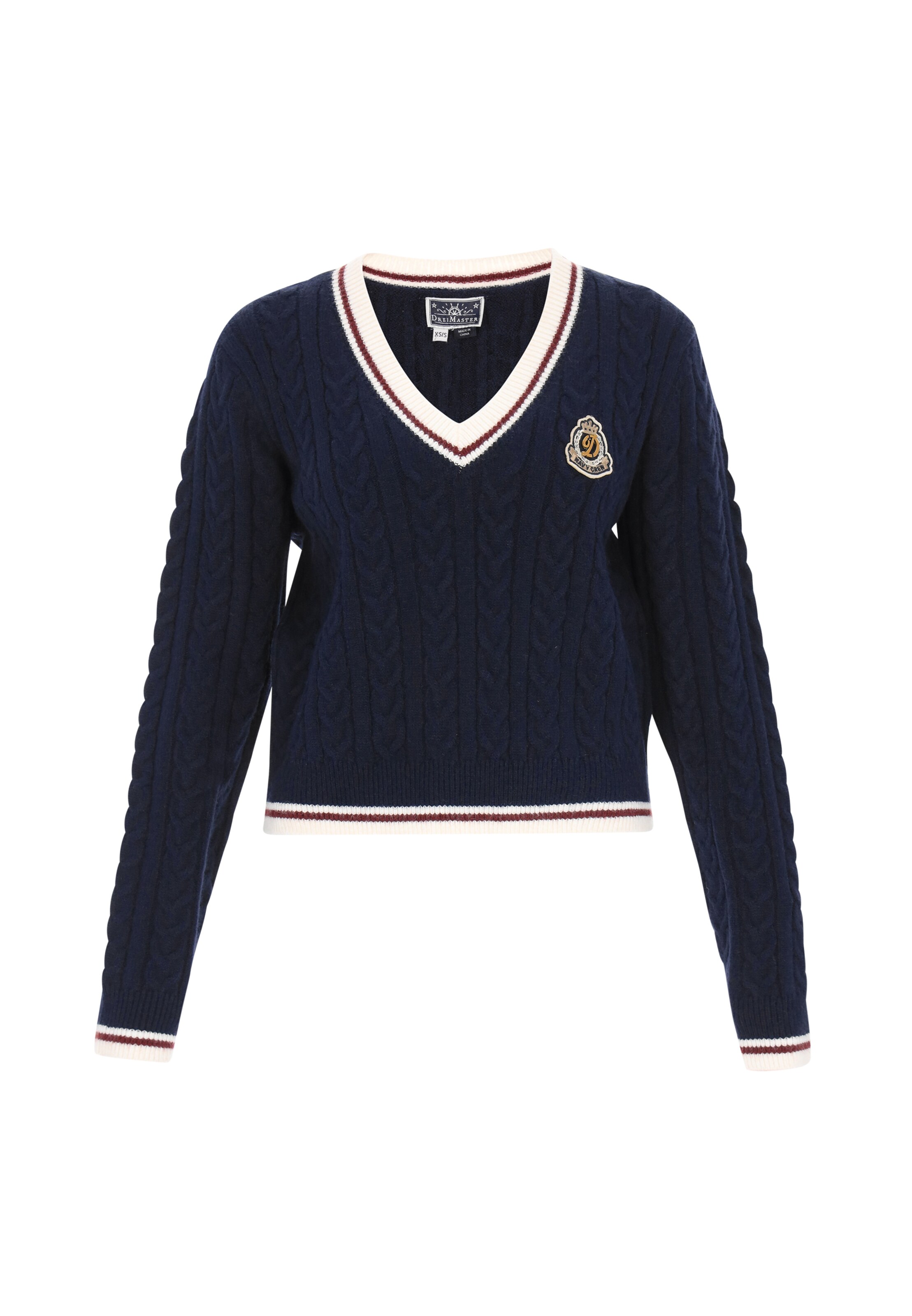 DreiMaster Maritim Πουλόβερ σε μπλε: μπροστά