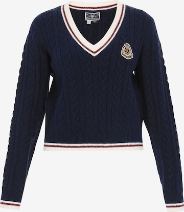 Pull-over DreiMaster Maritim en bleu : devant