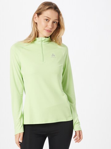 ODLO Sportief sweatshirt in Groen: voorkant