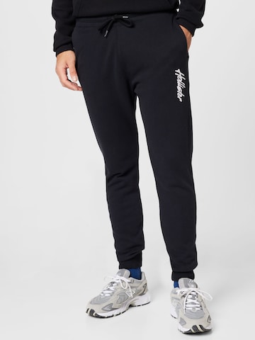 Effilé Pantalon HOLLISTER en noir : devant