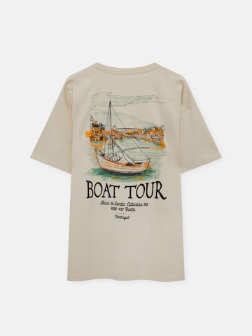 Pull&Bear T-Shirt in Beige