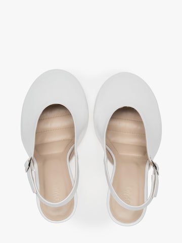 Estro Slingback pumps '09-0850' i vit