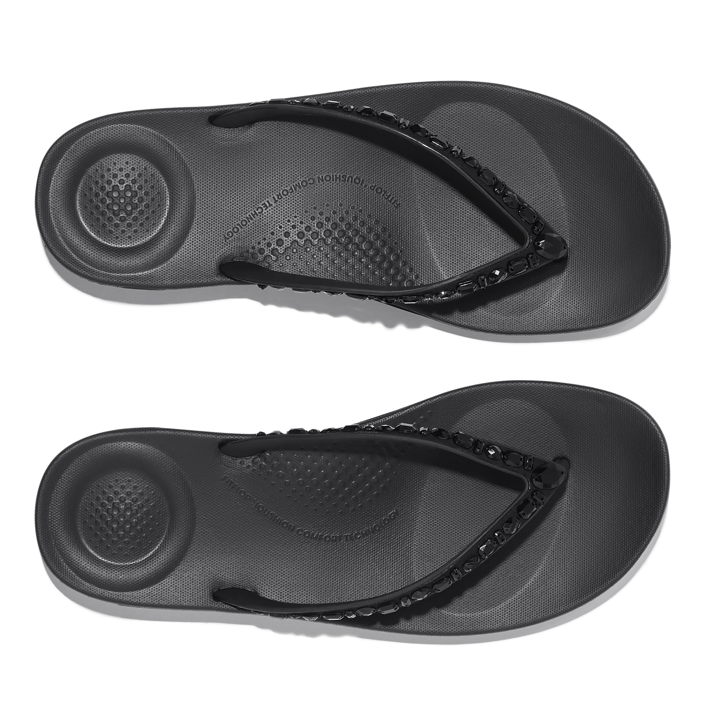 FitFlop T-Bar Sandals in Black