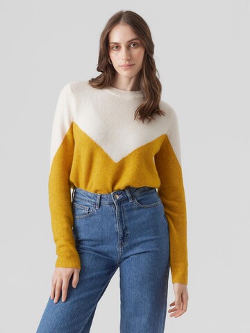 VERO MODA - Pullover 'Plaza' em bege: frente