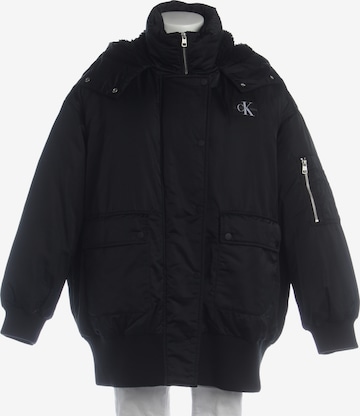 Calvin Klein Übergangsjacke L in Schwarz: Vorderseite