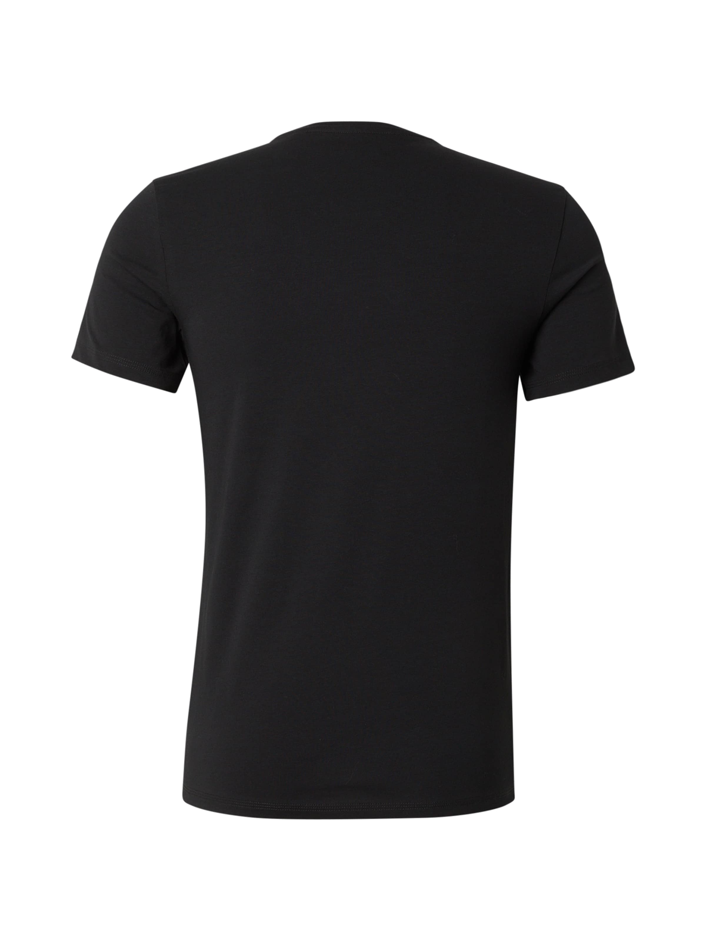 GUESS - Camiseta 'CALEB HERO' en negro