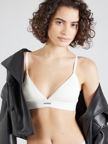 HUGO Triangle Bra in White: front