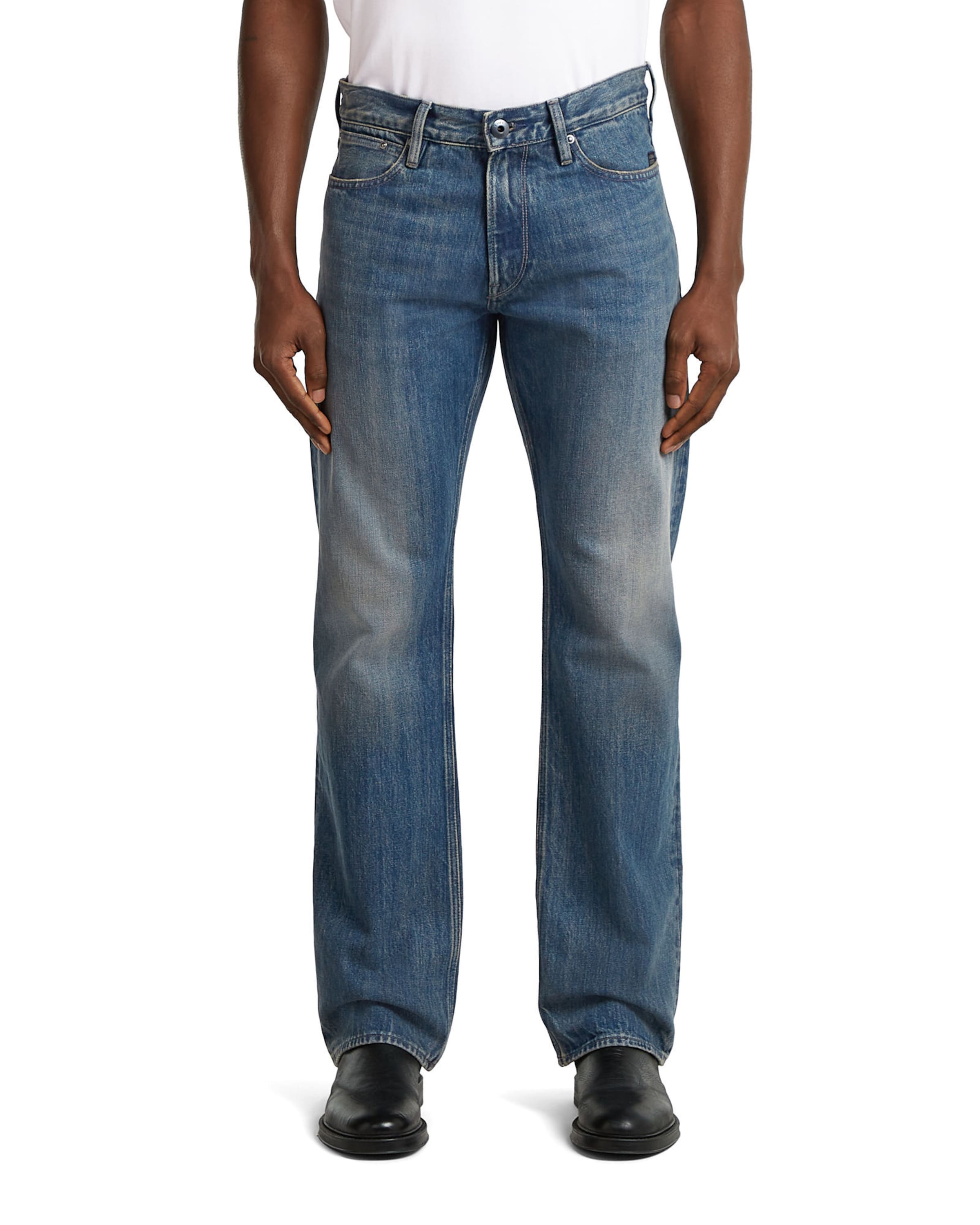 G-STAR Bootcut Jeans 'Lenney Bootcut 2.0' in Blauw: voorkant