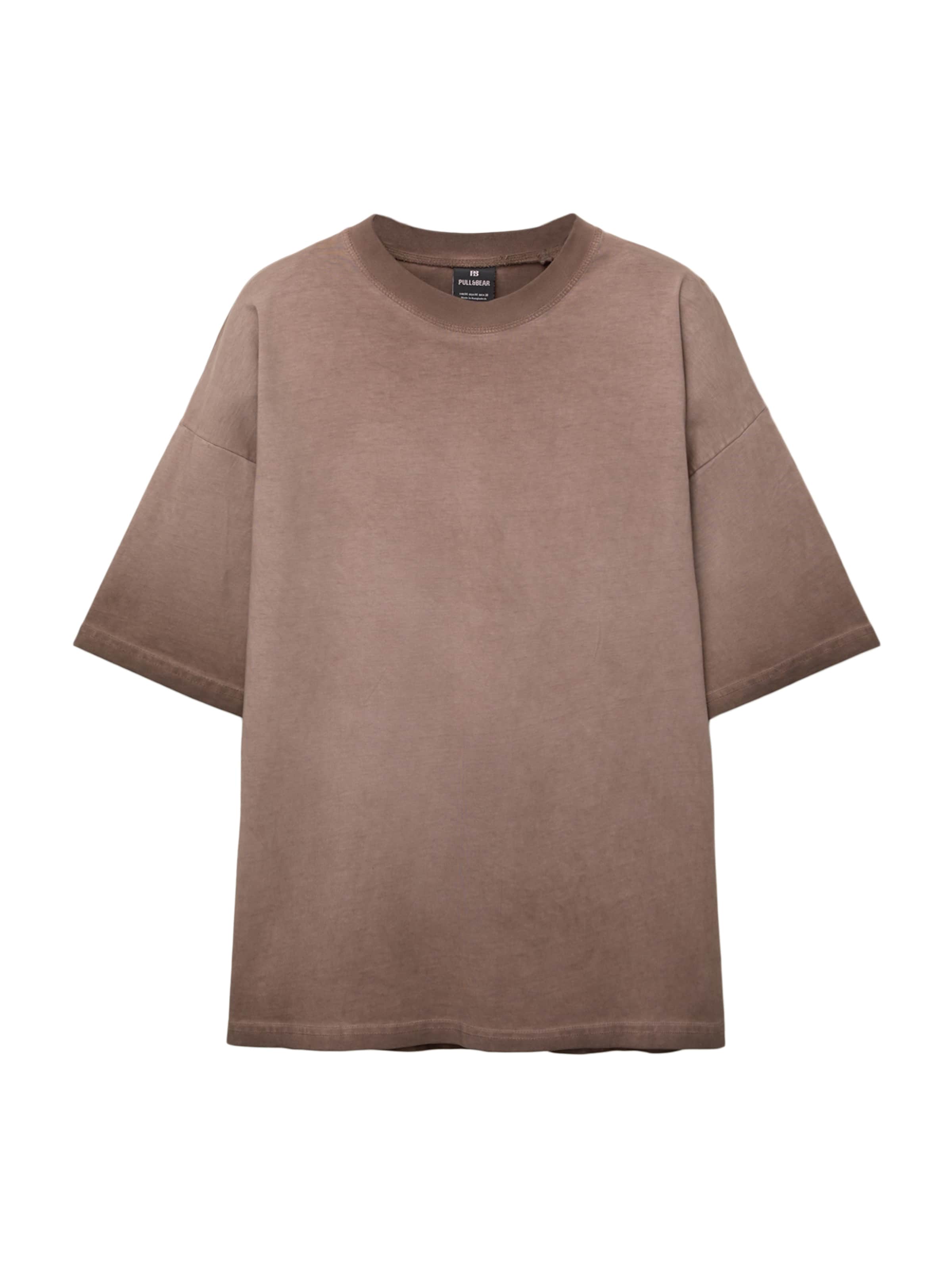 Pull&Bear T-shirt i brun: framsida