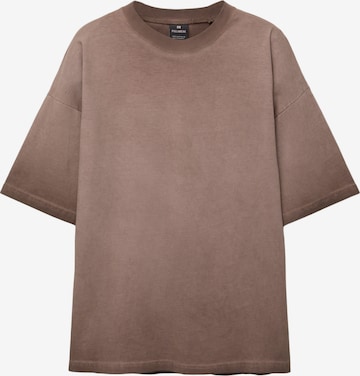 Pull&Bear T-shirt i brun: framsida