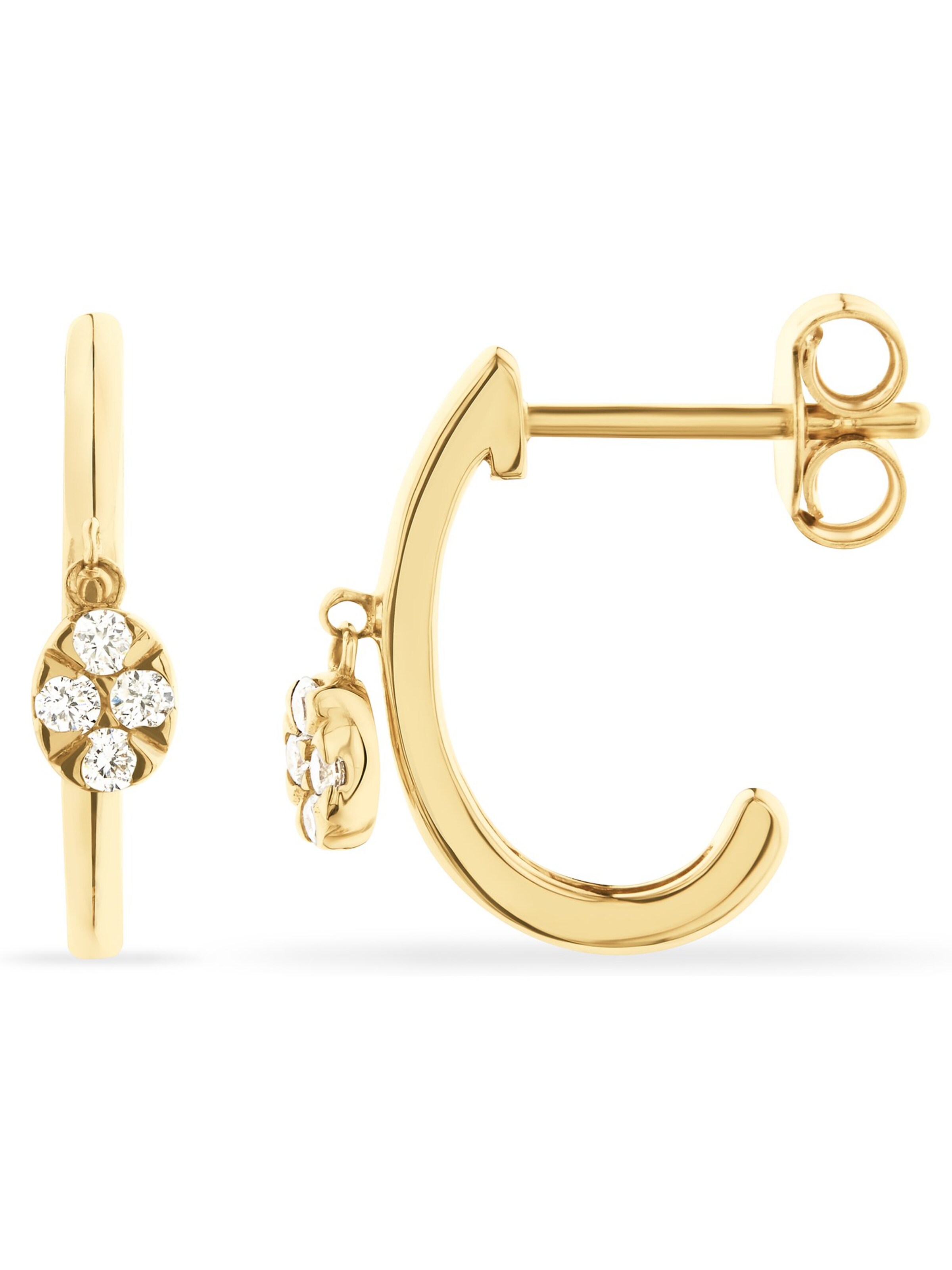 CHRIST Ohrringe in Gelb