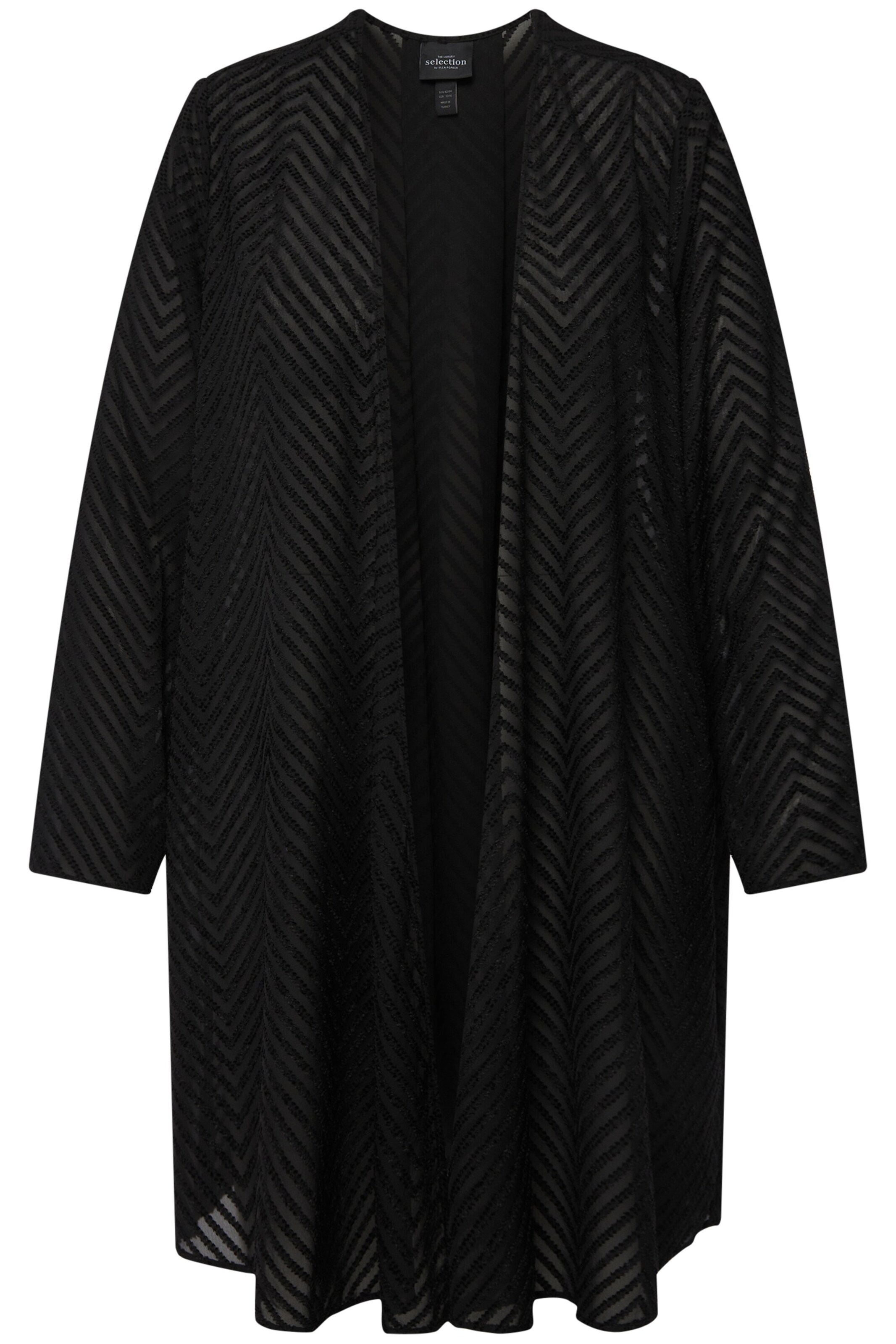 Cardigan Ulla Popken en noir : devant