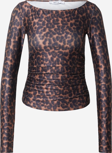 ABOUT YOU Shirt 'Joy' in S in Brown / Umbra / Black, Item view