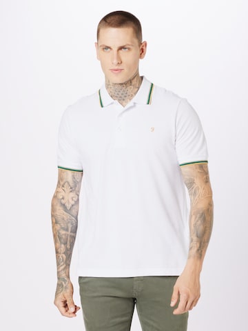 FARAH T-shirt 'ALVIN' i vit: framsida