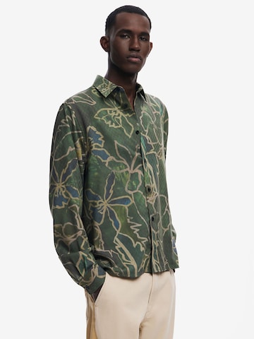 Desigual Regular fit Skjorta i grön: framsida