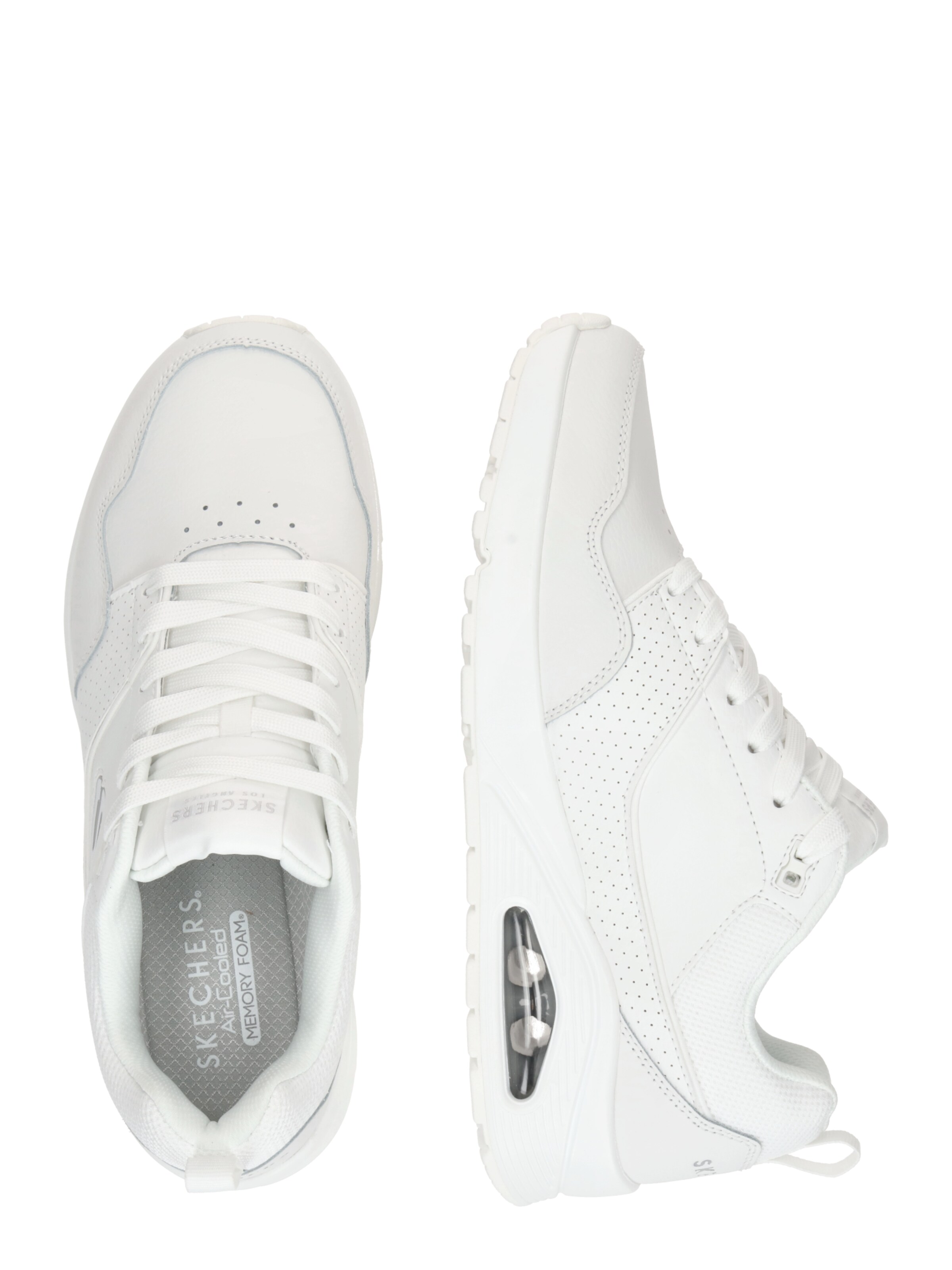 SKECHERS Madalad ketsid 'Uno - Retro One', värv valge