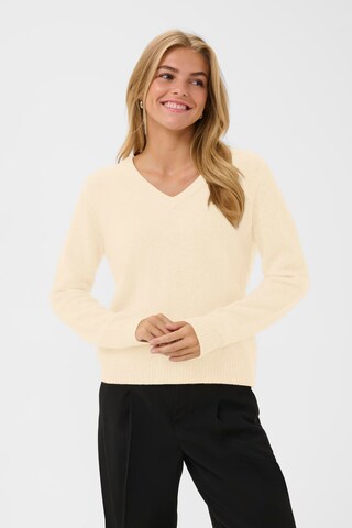 CULTURE Pullover 'CU Asima' in Beige: Vorderseite