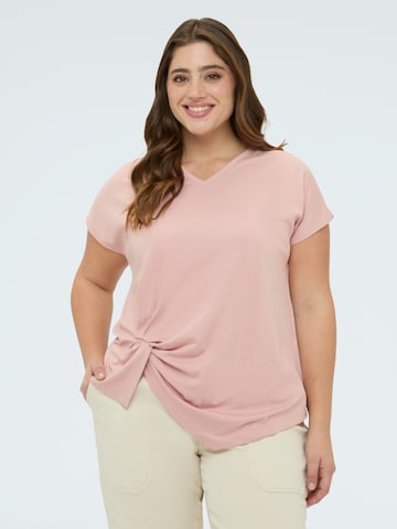 T-shirt Fiorella Rubino en rose : devant