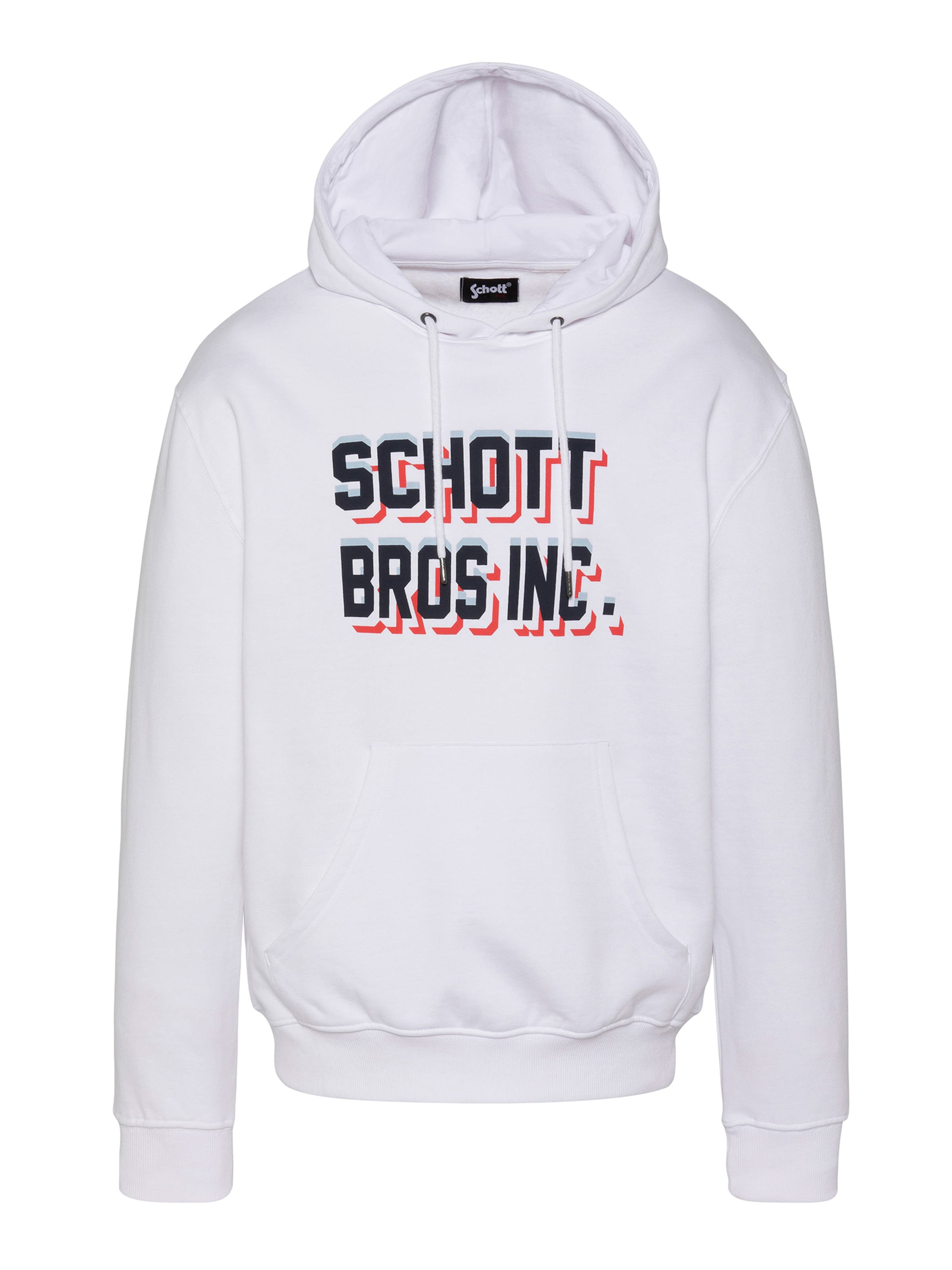 Schott NYC Sweatshirt‌‌ in Weiß: Vorderseite