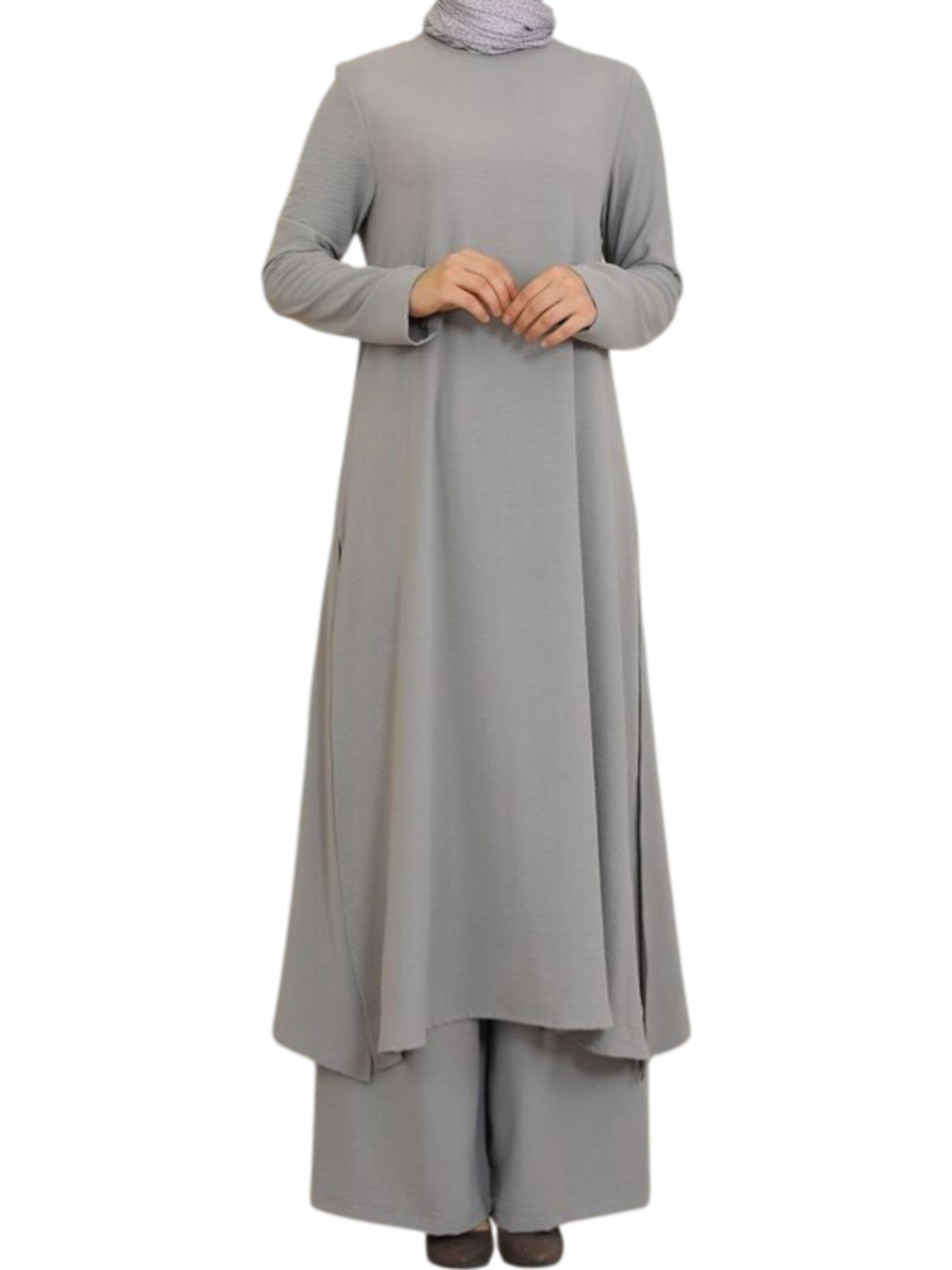 Pantalons de tailleur 'Modest ECE-Set' fashionshowcase en gris