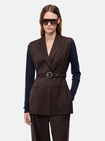PINKO Väst 'PINKO NURAQUS GILET DIAGONALE GILET' i brun