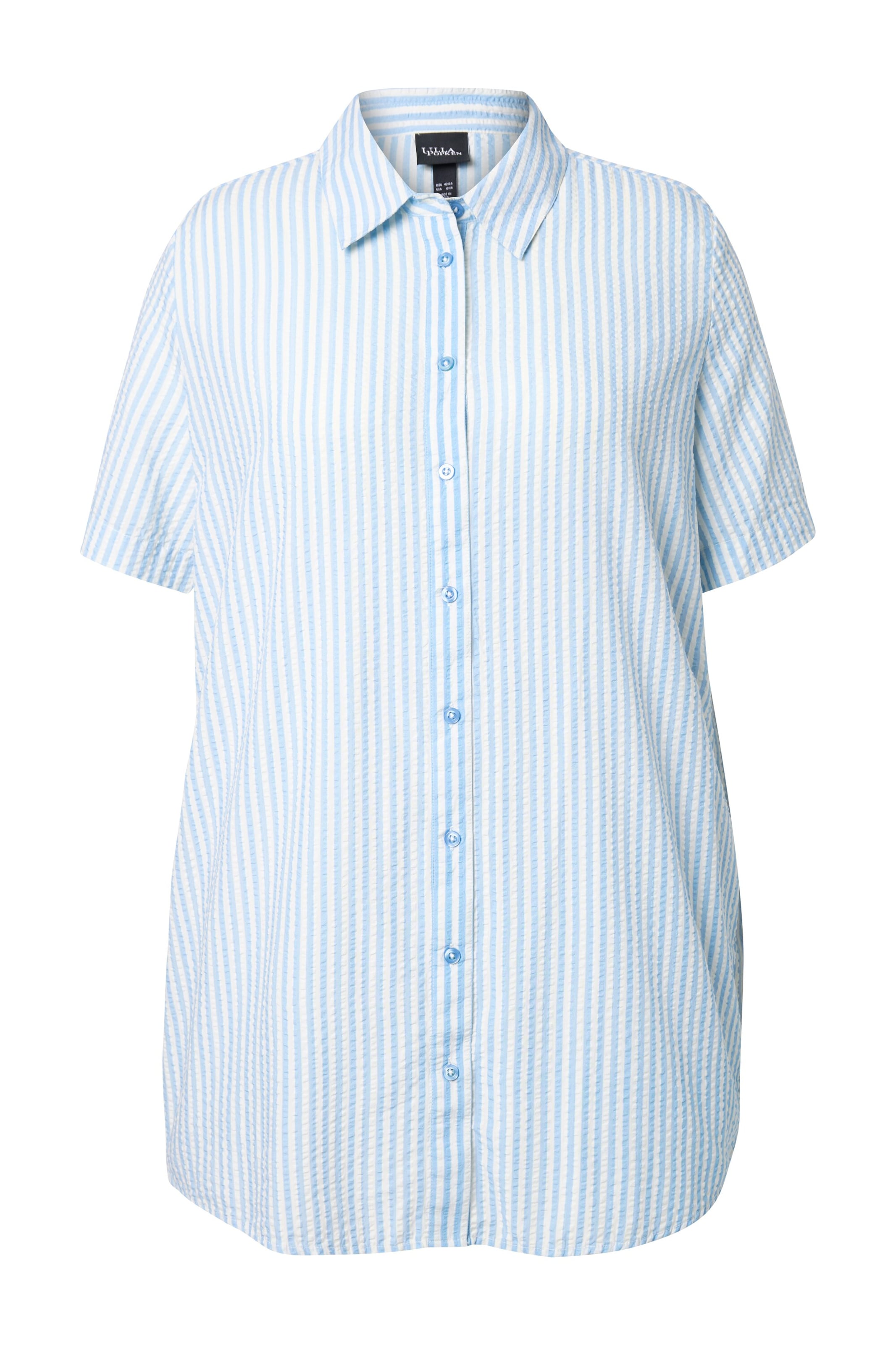 Ulla Popken Blouse in Blauw: voorkant