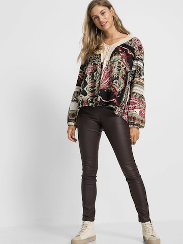 bonprix Slimfit Byxa i brun