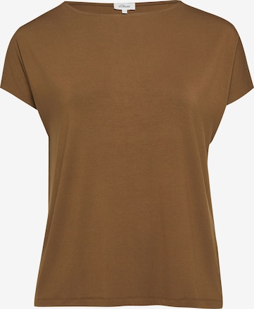 T-shirt s.Oliver CURVE en marron : devant