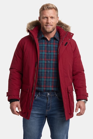 Men Plus Winter Parka in Red