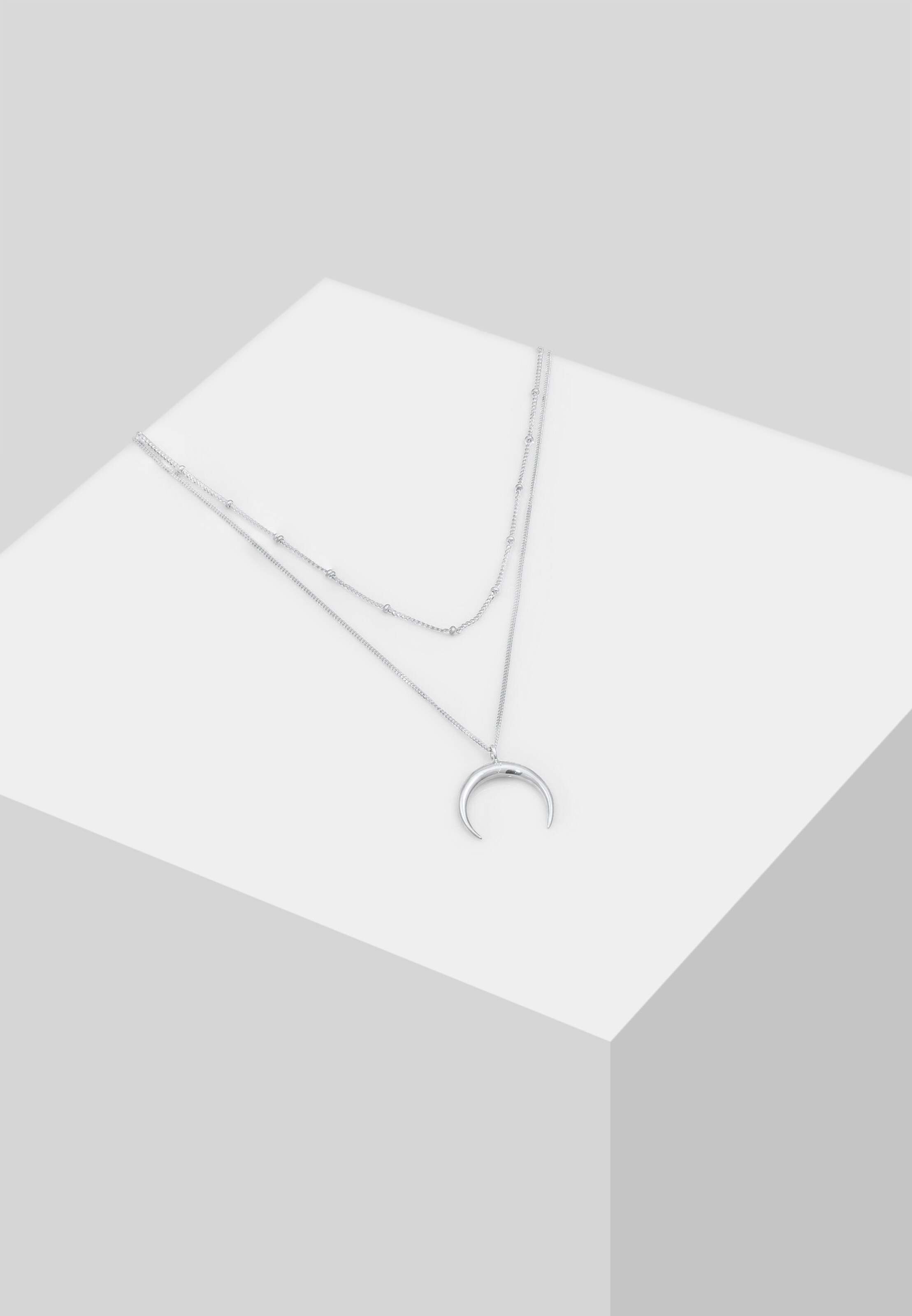ELLI Necklace 'Astro Halbmond' in Silver