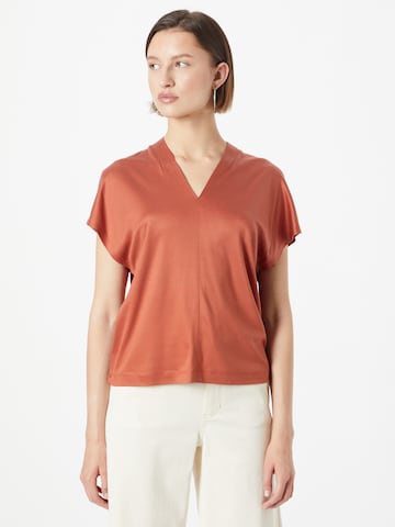 Camicia da donna di s.Oliver BLACK LABEL in arancione: frontale