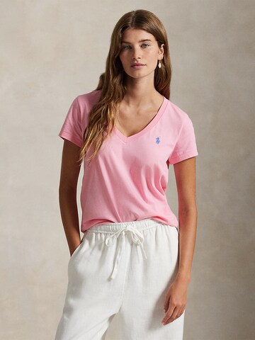 T-shirt Polo Ralph Lauren en rose : devant