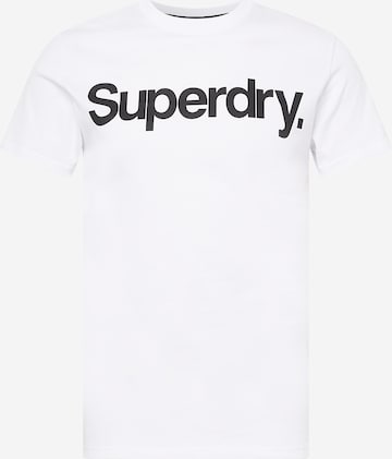 T-Shirt Superdry en blanc : devant