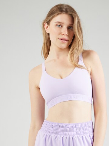 NIKE Korzetová Sportovní podprsenka 'INDY' – fialová: přední strana