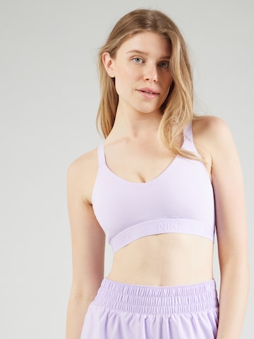 Bustier Soutien-gorge de sport 'INDY' NIKE en violet : devant