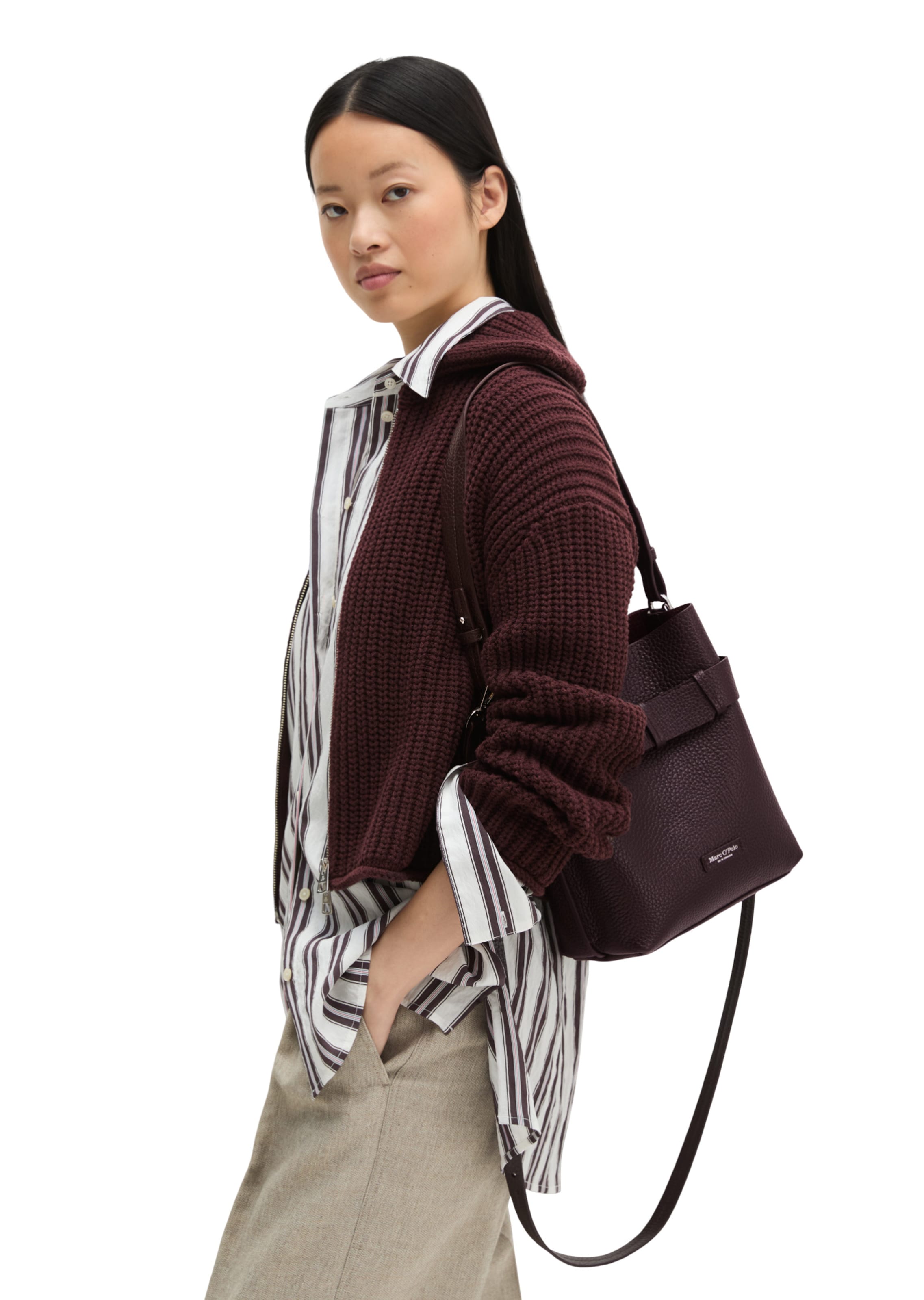 Marc O'Polo Shoulder bag 'Brinni' in Red: front