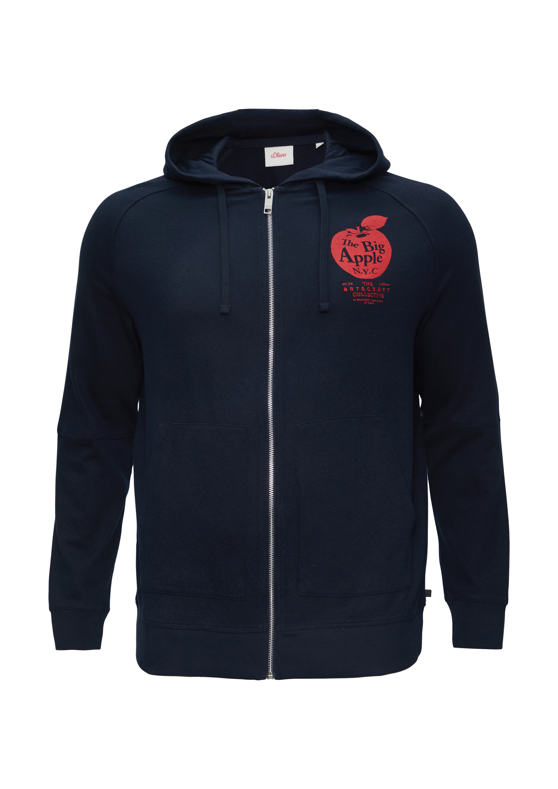 Veste de survêtement s.Oliver Red Label Big & Tall en bleu : devant