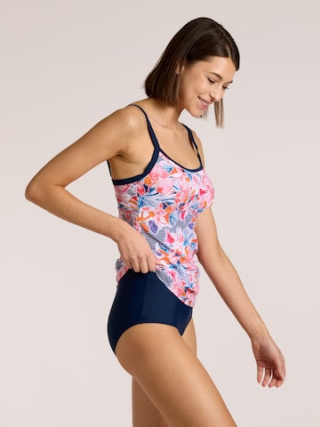 SUNMARIN Bralette Tankini 'Navy Bloom' in Blue