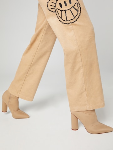 Smiles Bootcut Hose 'Lias' in Beige