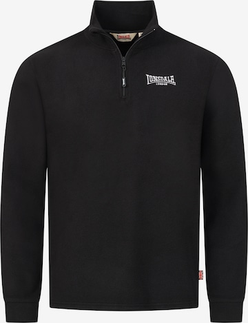 LONSDALE Collegepaita 'Lostock' värissä musta: etupuoli